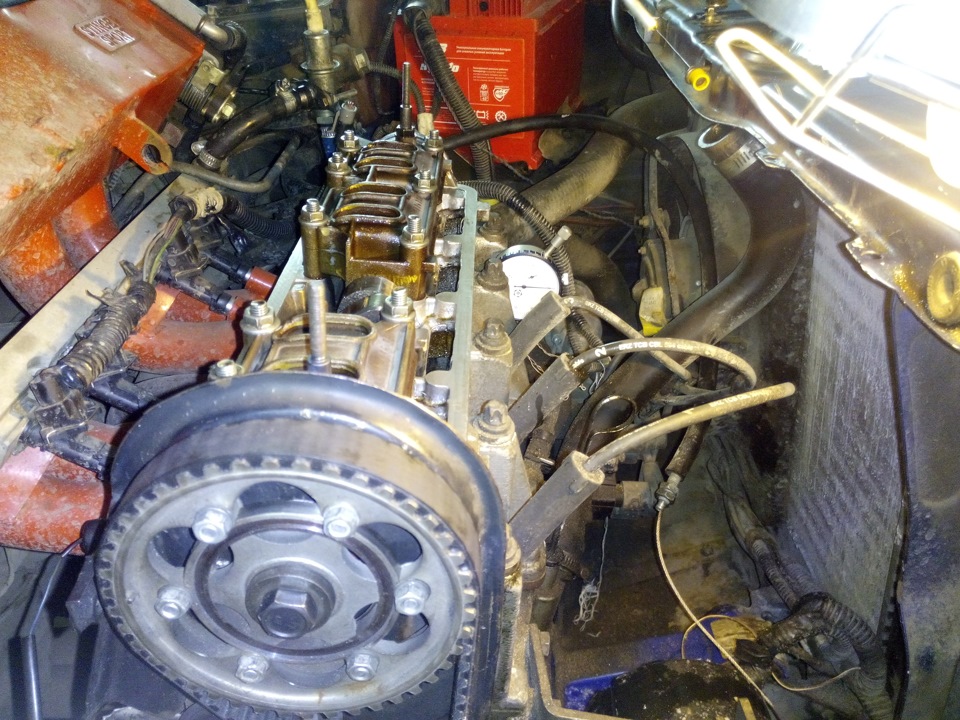 Регулировка клапанов, выставление перекрытий, замена задних колодок и ...