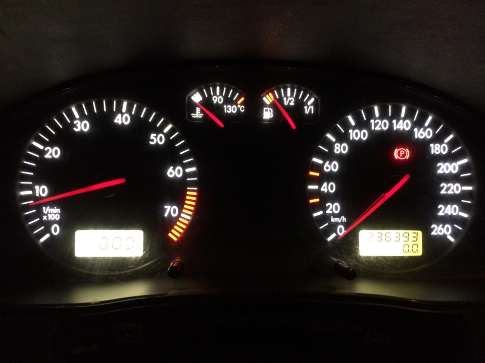 пассат б5 подсветка приборов