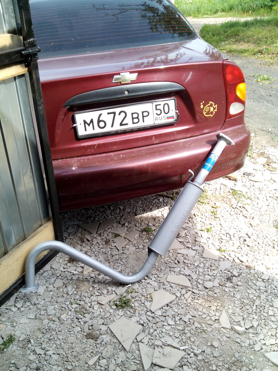Прогорел резонатор — Chevrolet Lanos, 1,5 л, 2006 года | своими руками ...