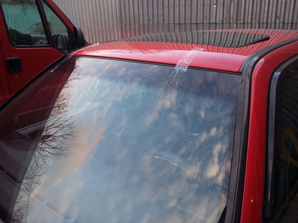Замена лоб.стекла — Volkswagen Golf Mk3, 1,6 л, 1994 года | плановое ТО ...