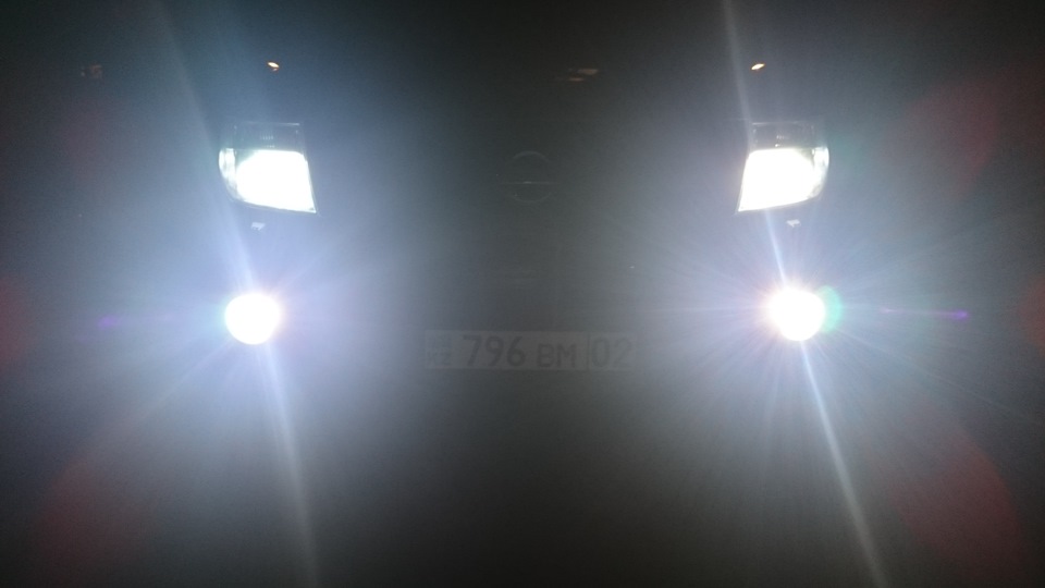 Ксенон в ПТФ — Nissan Pathfinder (3G), 4 л, 2007 года | аксессуары | DRIVE2