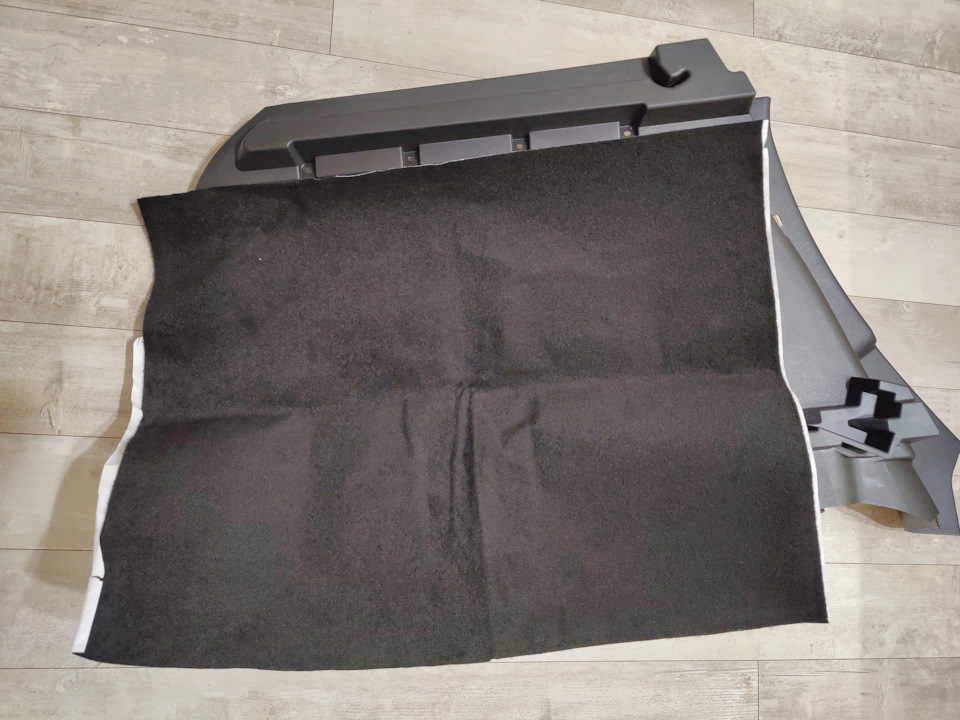 Оклейка багажника карпетом. Уже не тизер. — Lada XRAY, 1,6 л, 2021 года ...