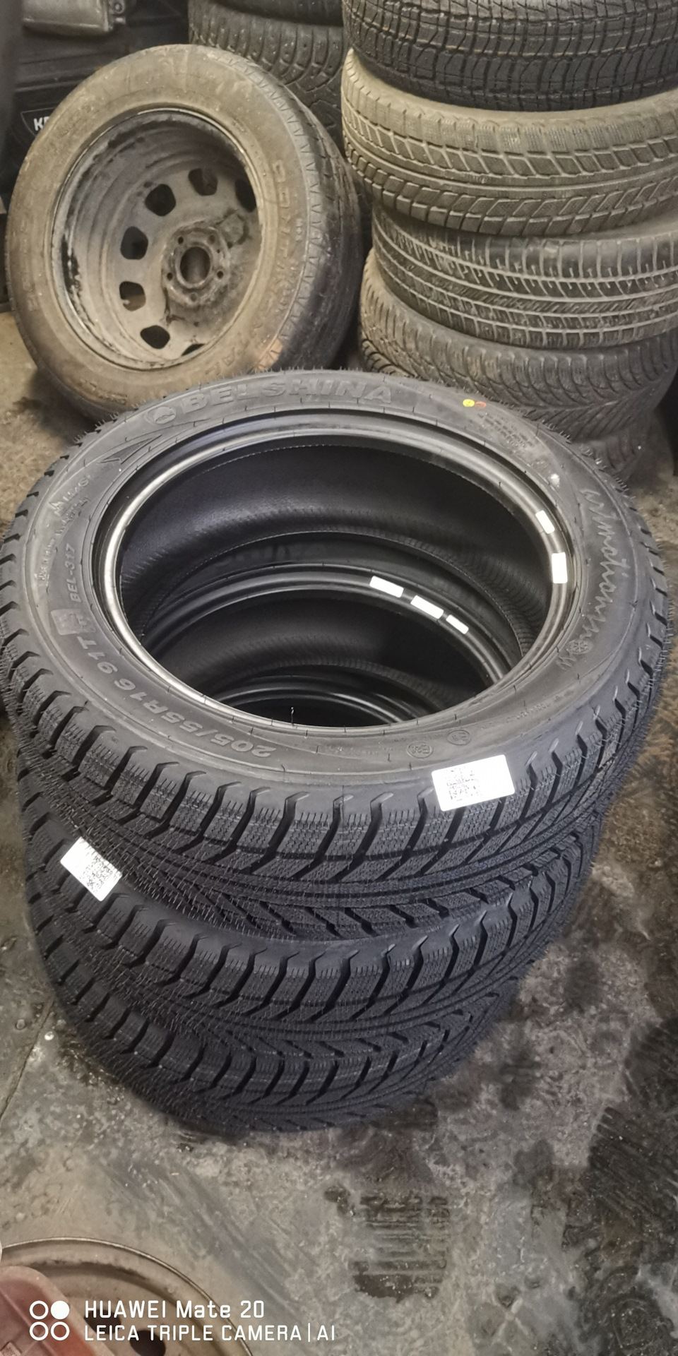 Зимняя резина 205/55 R16 — Volkswagen Passat B6, 1,4 л, 2010 года ...