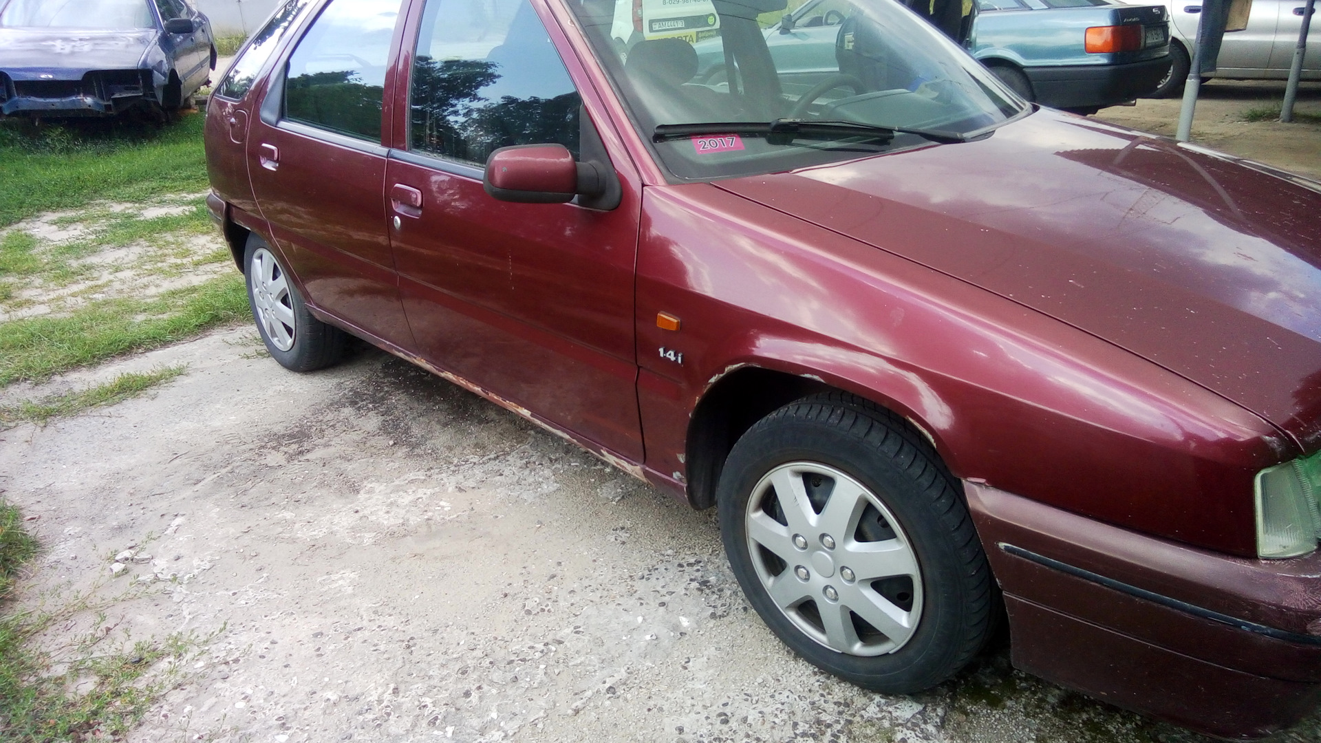 Citroen ZX 1.4 бензиновый 1995 | красный металлик на DRIVE2