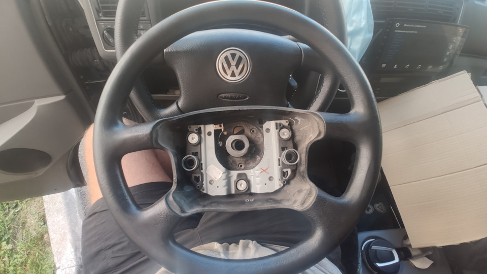 Перетянутий руль. — Volkswagen Transporter T4, 2,5 л, 2001 года ...