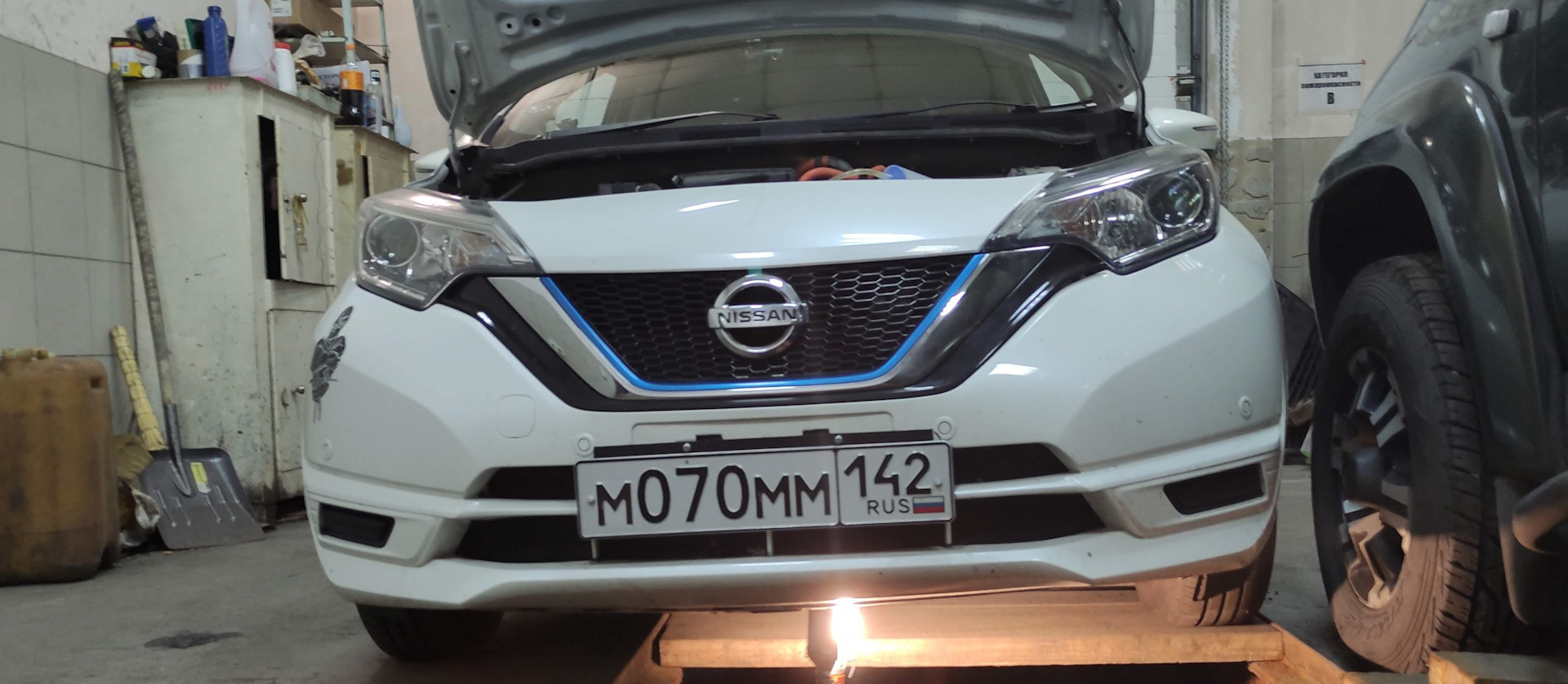 nissan note e power масло в редуктор