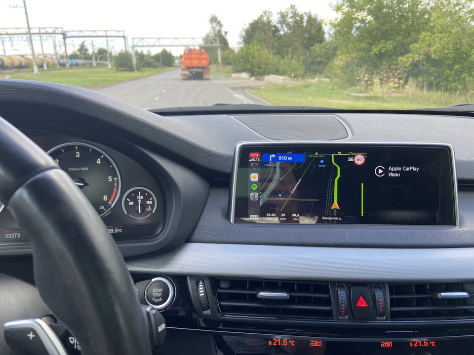 CarPlay Yandex — BMW X5 (F15), 3 л, 2018 года путешествие DRIVE2