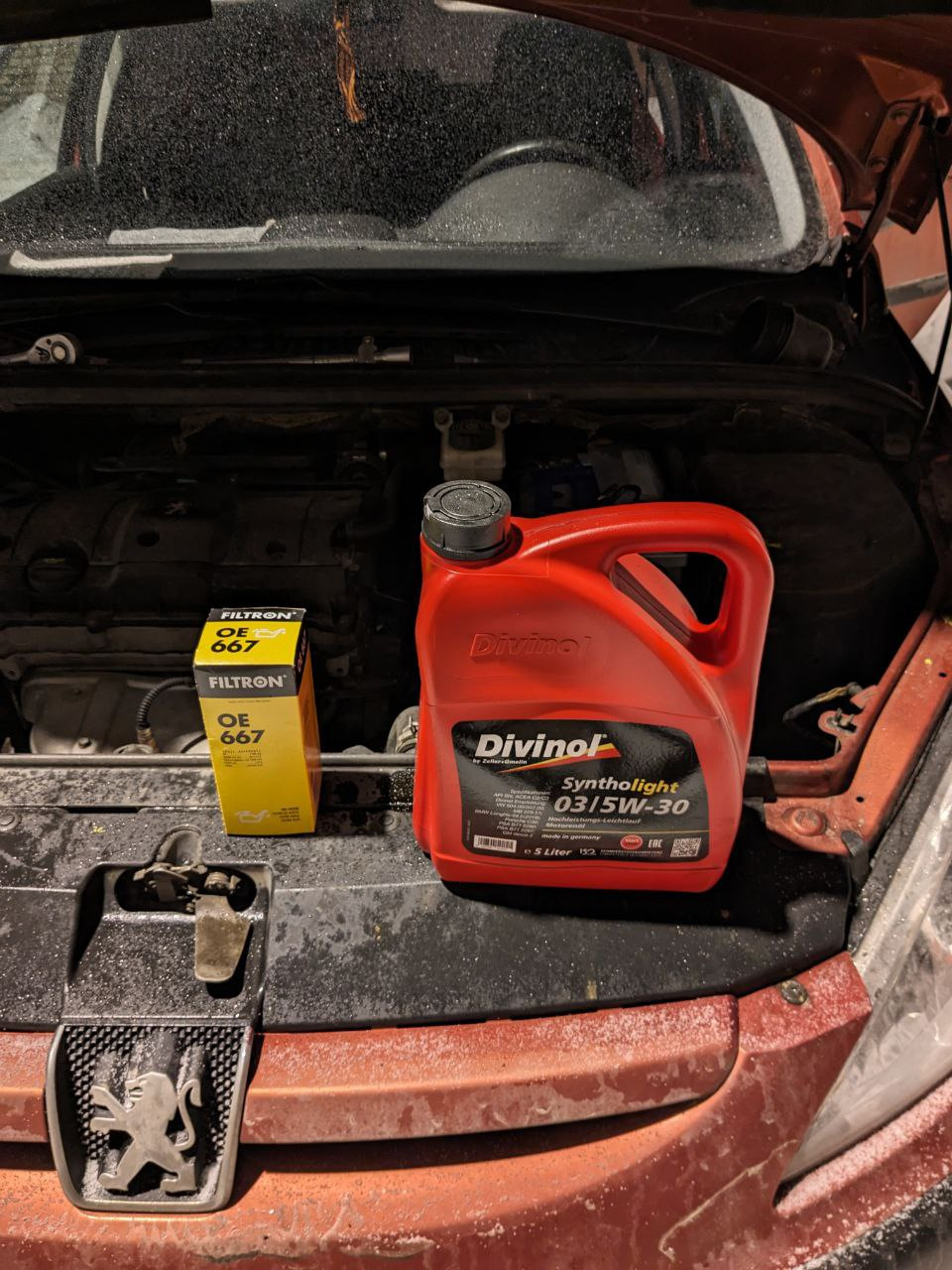 замена масла — Peugeot 307, 1,6 л, 2004 года | своими руками | DRIVE2