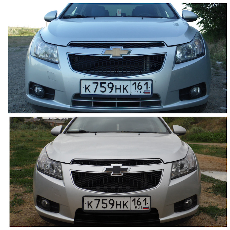 Покрасил низ бампера — Chevrolet Cruze (1G), 1,8 л, 2011 года | стайлинг |  DRIVE2