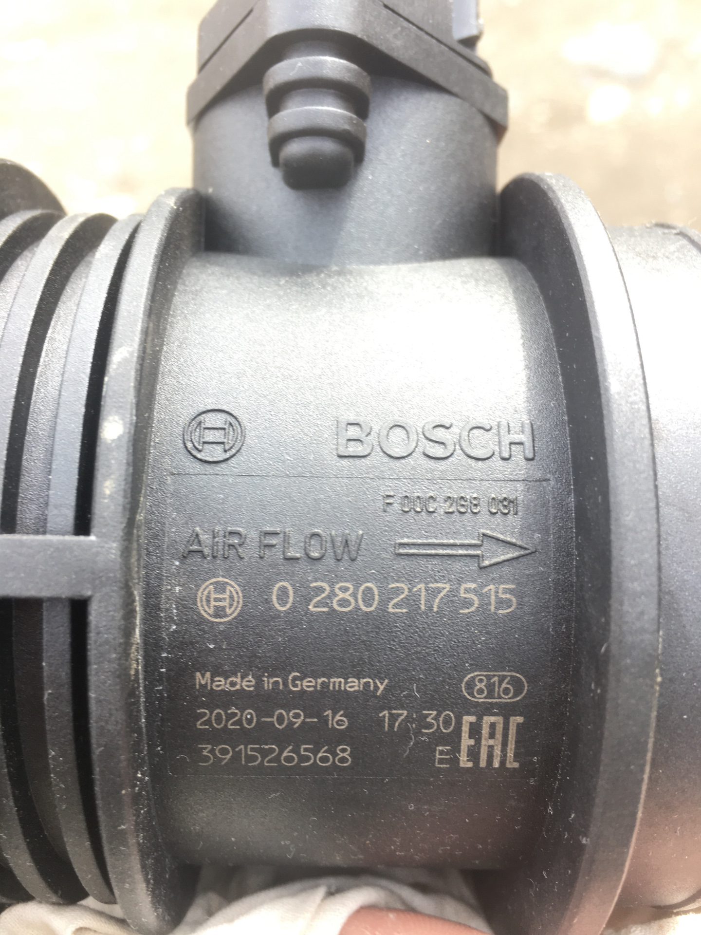 Дмрв как отличить. ДМРВ 116 Bosch. ДМРВ бош 116 оригинал. 0280217117 Bosch расходомер. ДМРВ 037 оригинал.