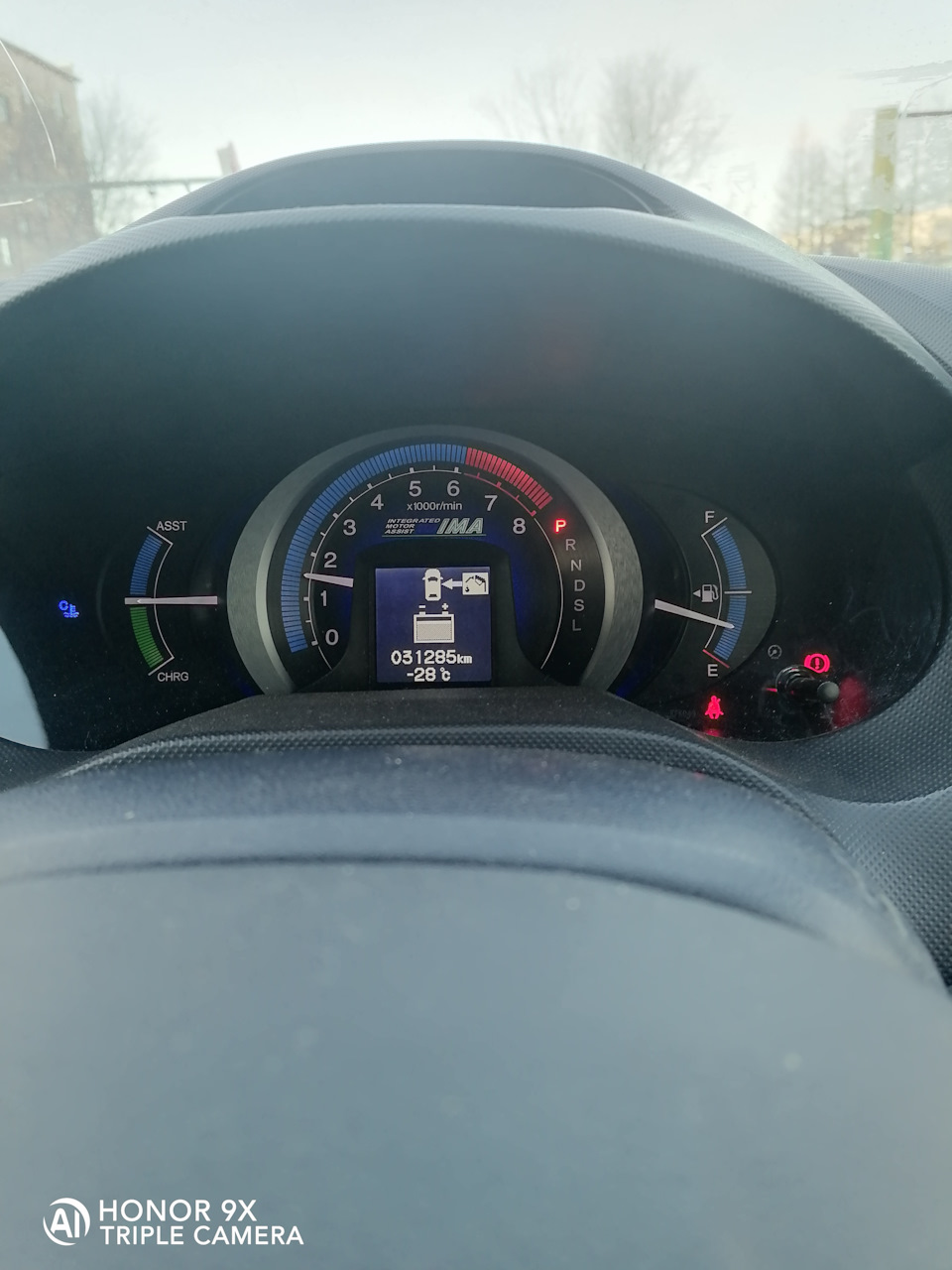 Ну и зафиксируем пробег — Honda Insight (2G)