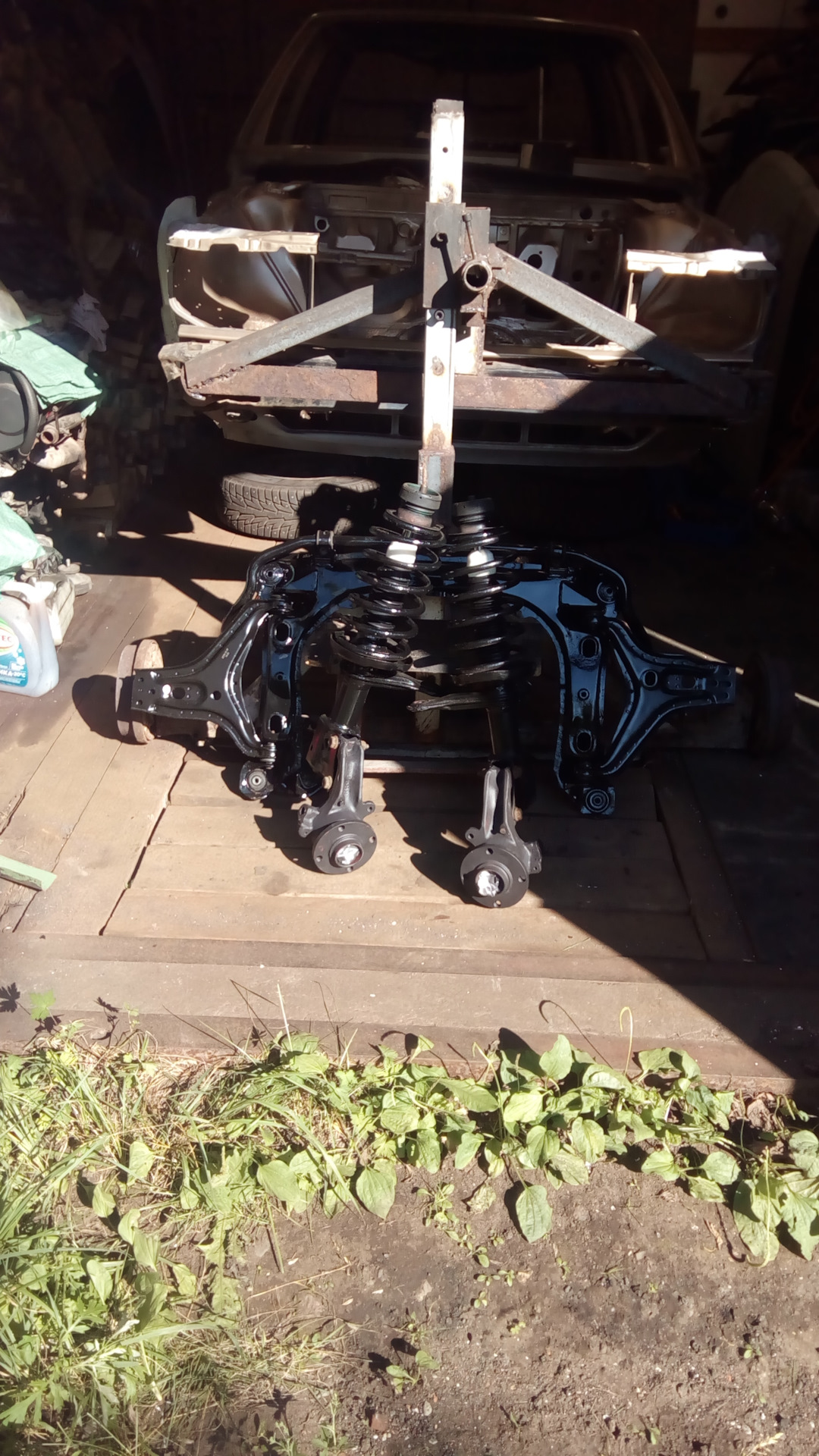 Сборка ходовой. Перед от Ауди 80 В4, задняя балка от Ауди 90 В2 — Audi ...