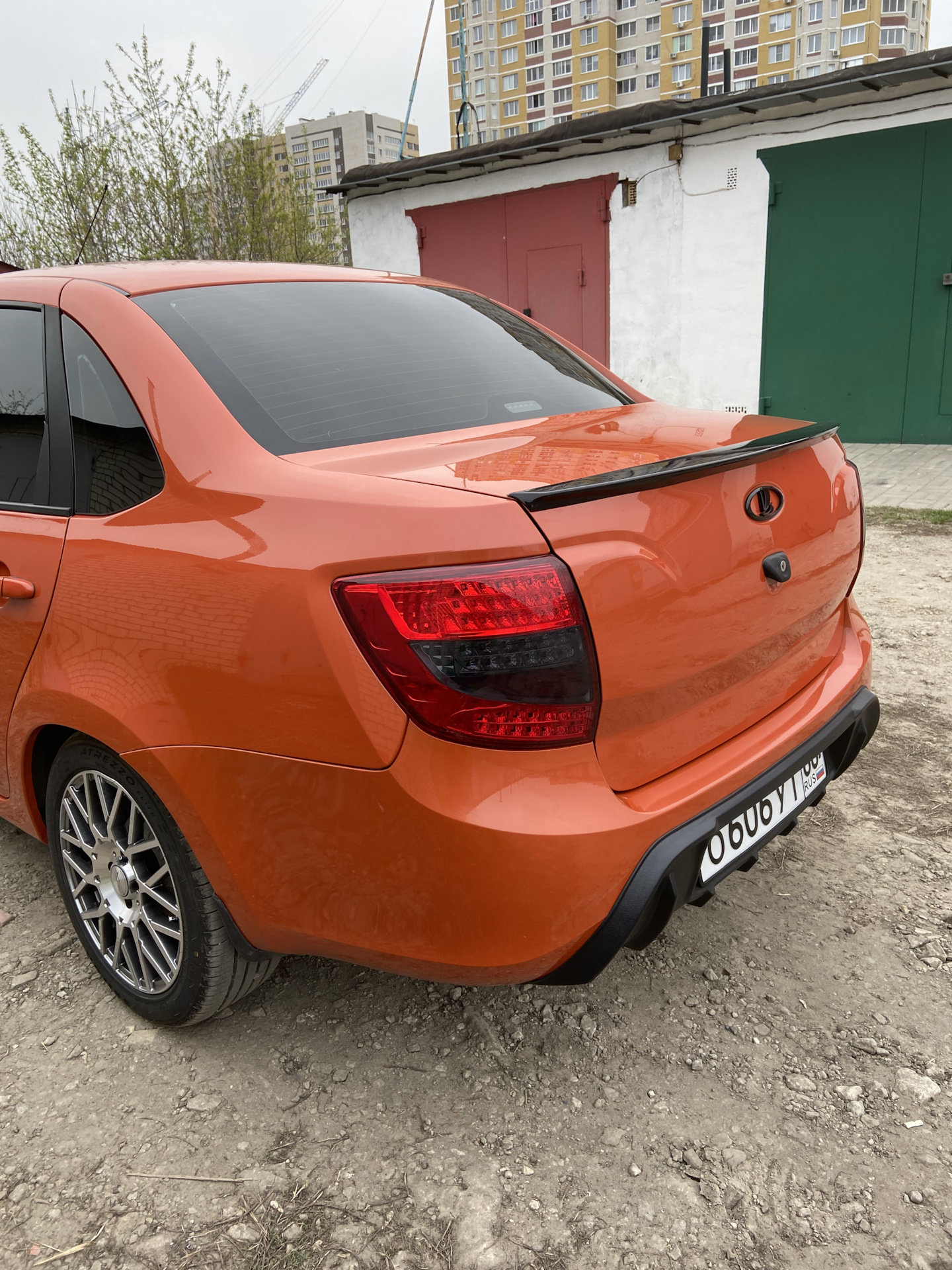 Лип спойлер Lada Vesta 672 пантера