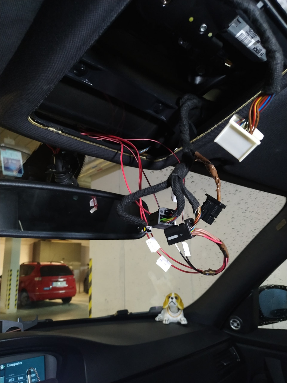 Установка и подключение зеркала с автозатемнением. — BMW 3 series ...