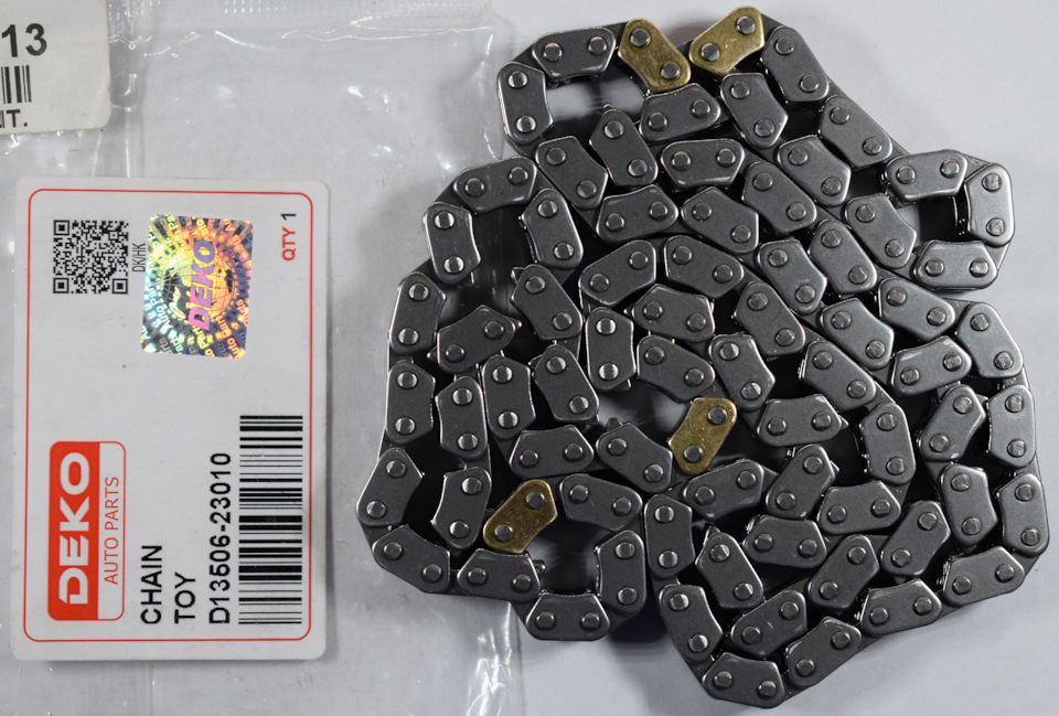 Цепь ГРМ 1SZ-FE DEKO D1350623010 — Toyota Vitz (10), 1 л, 2001 года ...