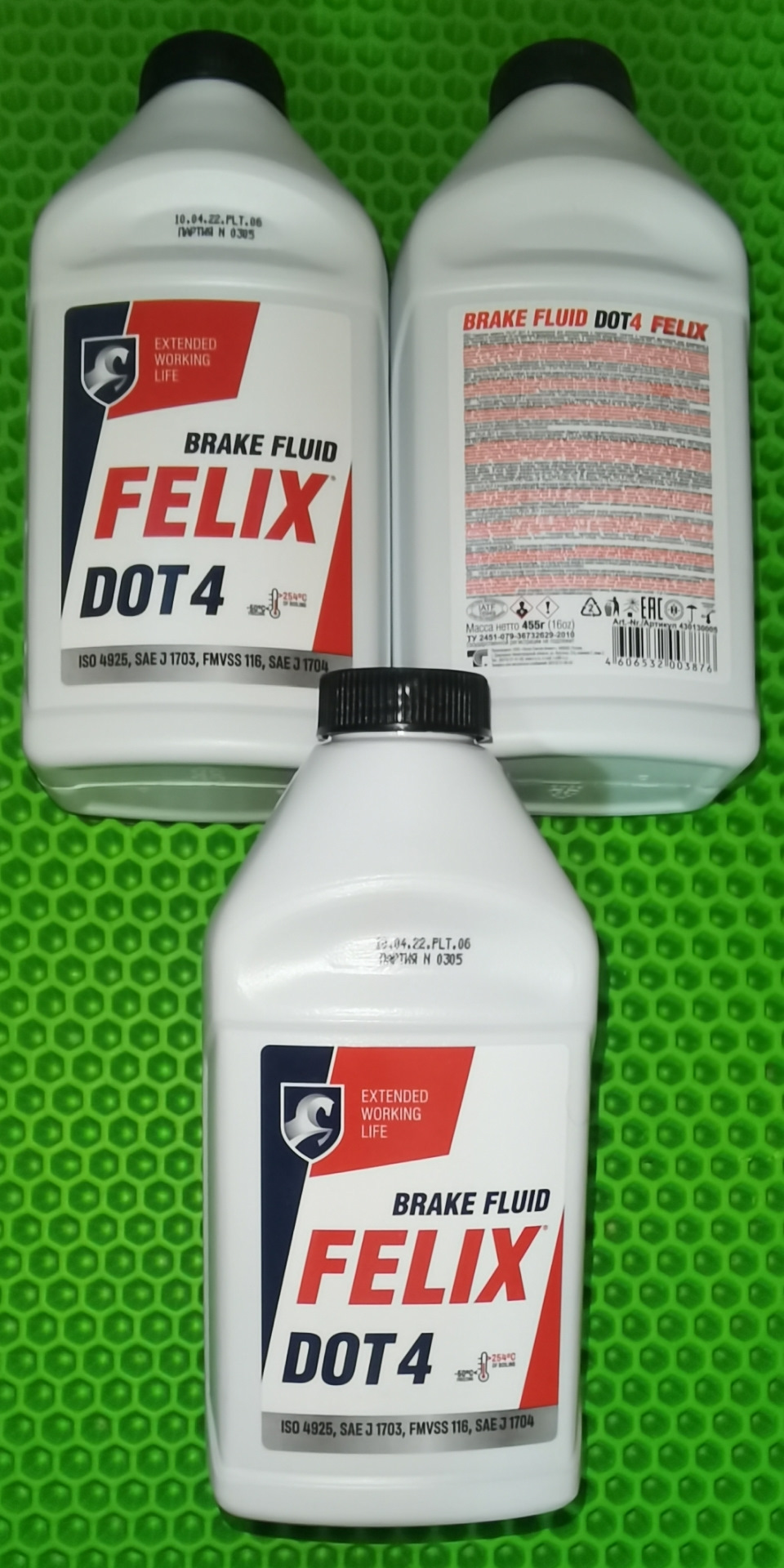 430130005 Жидкость тормозная FELIX ДОТ 4, 455 г. ТОСОЛ СИНТЕЗ ...