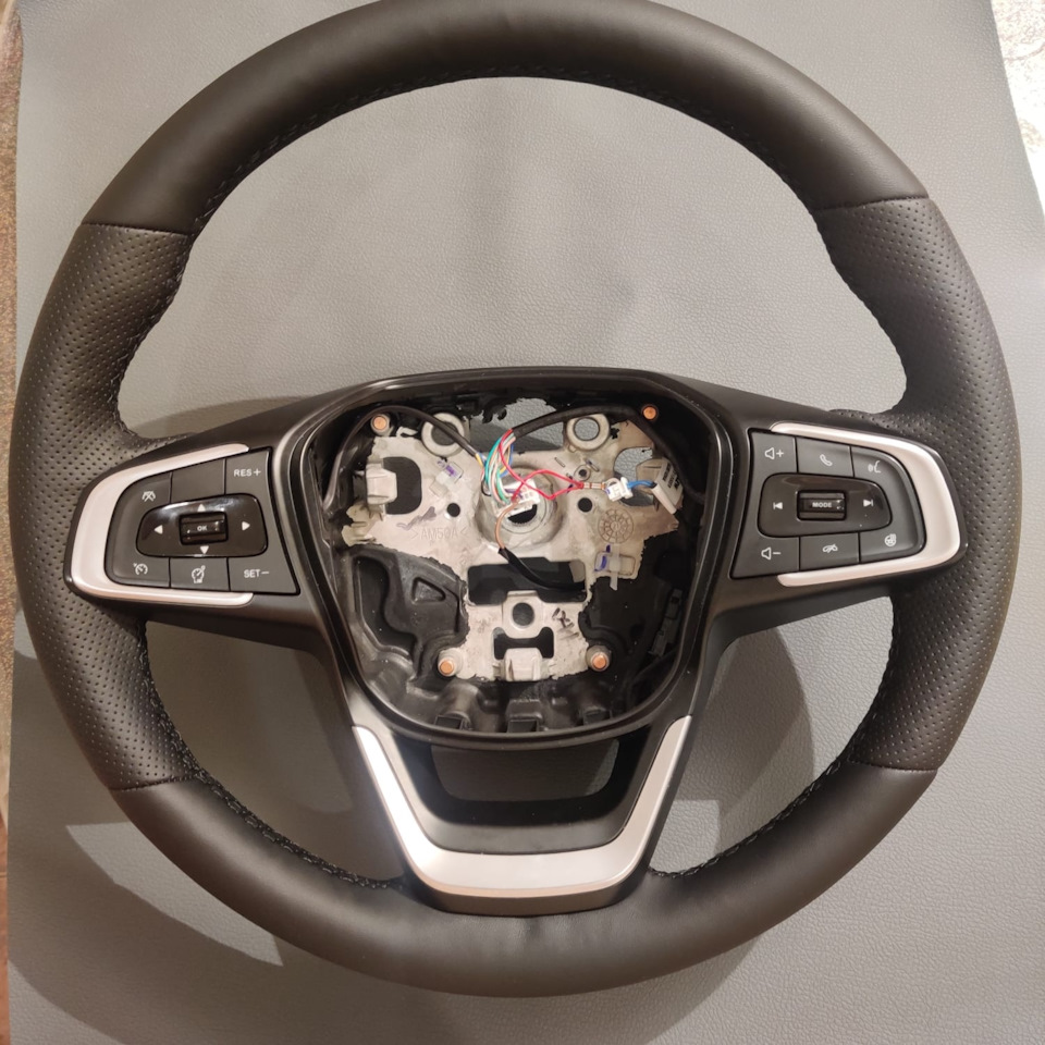 Перешил руль с перфорацией.Ч. 1 — Chery Tiggo 8 Pro, 1,6 л, 2021 года ...