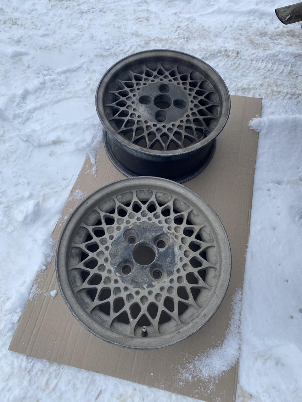 Диски 15 Rial Mesh 7J, ET 38, 4/108. — Audi 100 Avant (C3), 2,2 л, 1986 ...