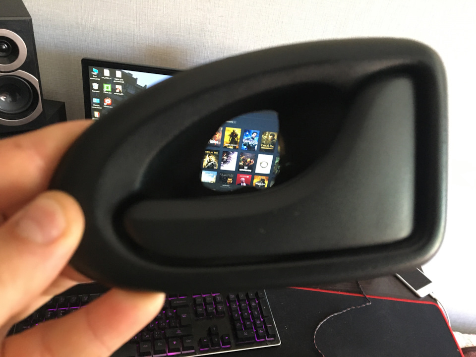 Внутренняя ручка двери. — Renault Megane I, 1,4 л, 1997 года | плановое ...