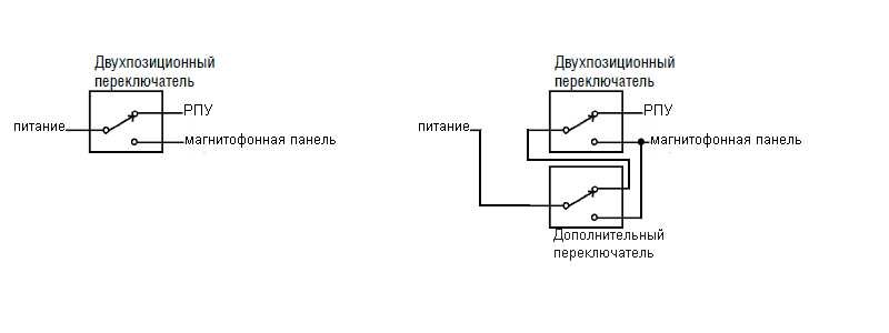 Переключатель электрический двухпозиционный на 220 в схема подключения