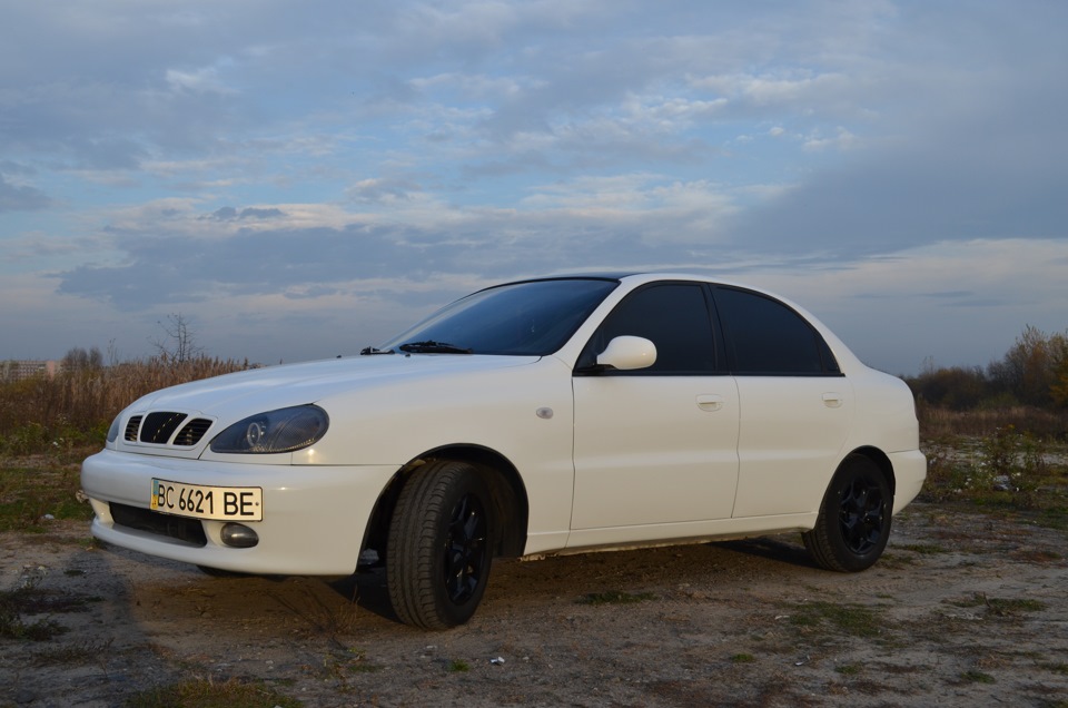 Daewoo lanos такси белый