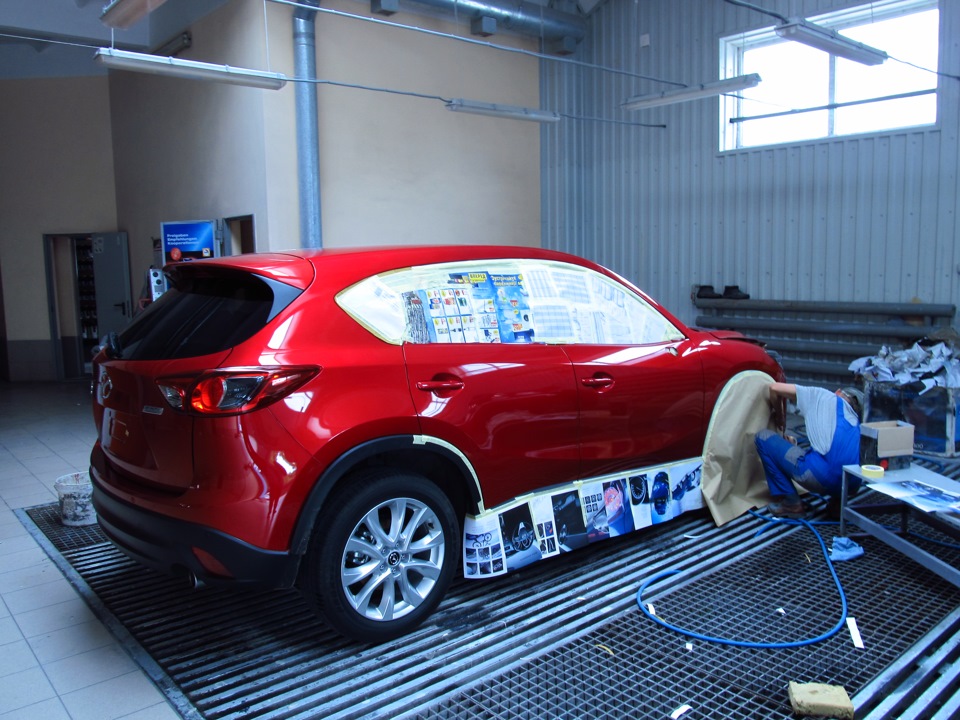 Mazda Cx 5 с красного в бирюзовый по технологии Plasti Dip — Сообщество