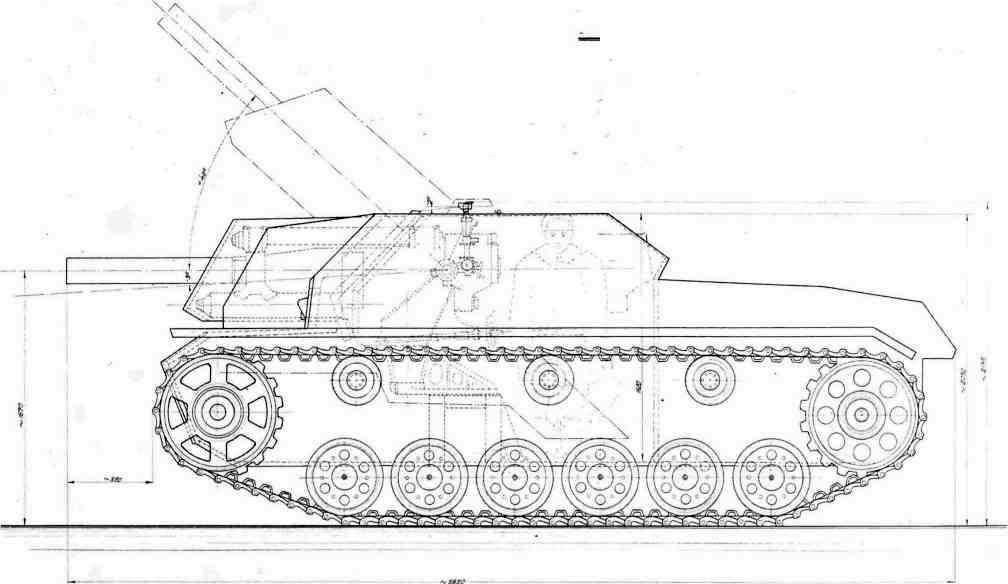 Су 122 чертеж