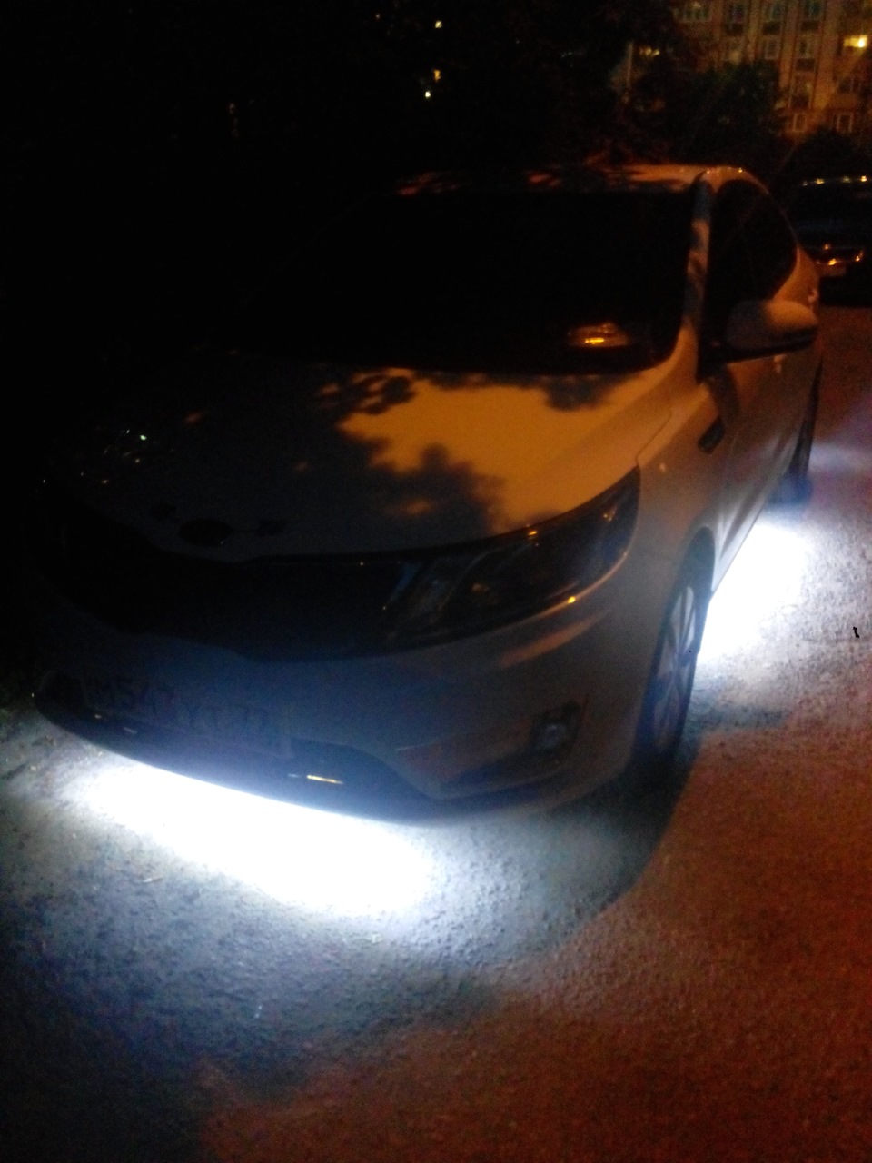 Новая подсветка днища КИА РИО LED — KIA Rio (3G), 1,6 л, 2013 года ...