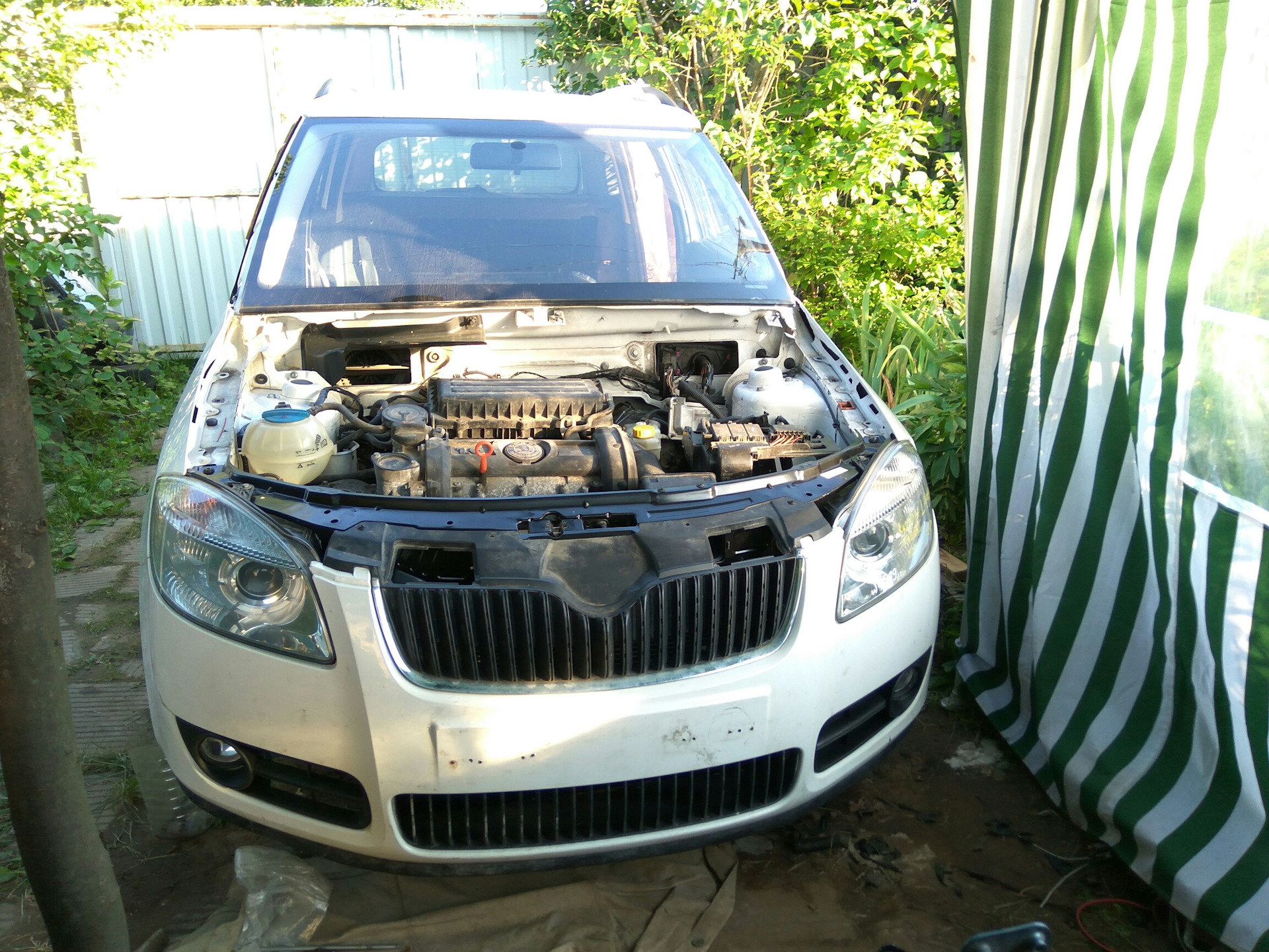 Бюджетная сборка — паяем бампер — Skoda Fabia Combi Mk2, 1,6 л, 2008 ...
