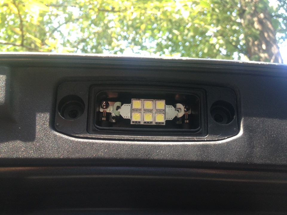 Подсветка заднего номера светодиодная 3Chip 5050 — KIA Sportage (3G), 2 ...