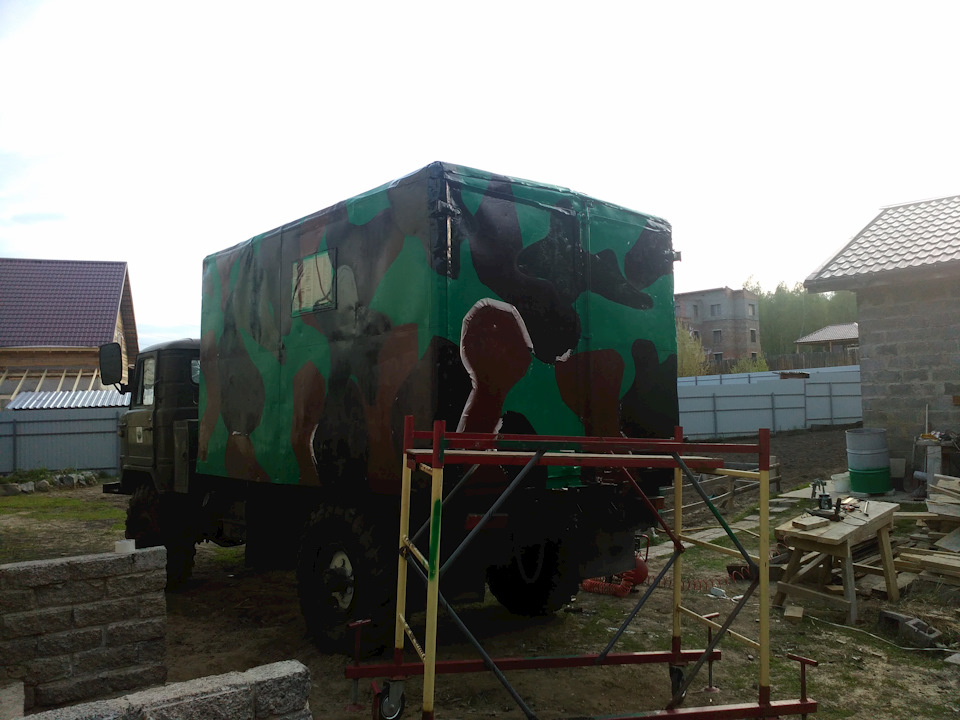 закончил окраску кунга — ГАЗ-66, 4,8 л, 1992 года | своими руками | DRIVE2