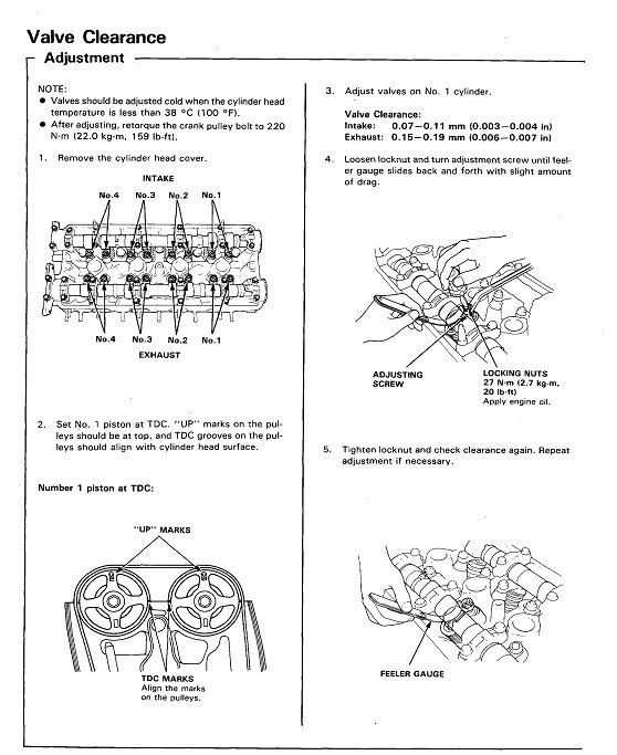 Регулировка клапанов хонда срв 2.0
