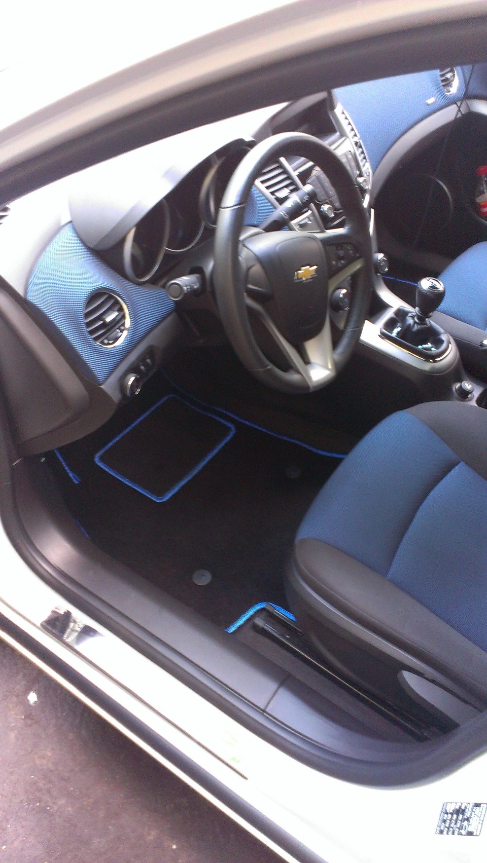 Ворсовые коврики — Chevrolet Cruze (1G), 1,8 л, 2012 года | аксессуары ...