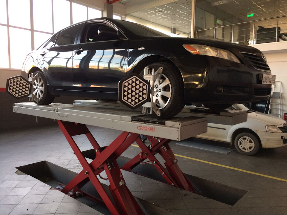 Сход развал 3D. Toyota Camry. — Авторитет на DRIVE2