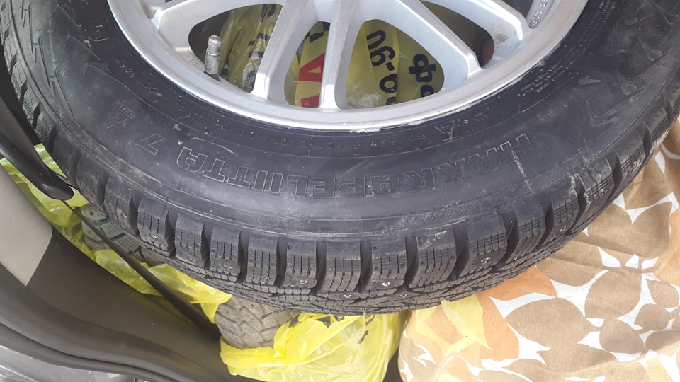 Новая зимняя резина Хака 7:-) — Honda Orthia, 2 л, 1999 года | шины ...