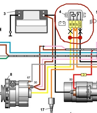 Реле зарядки ваз 2106 карбюратор подключение