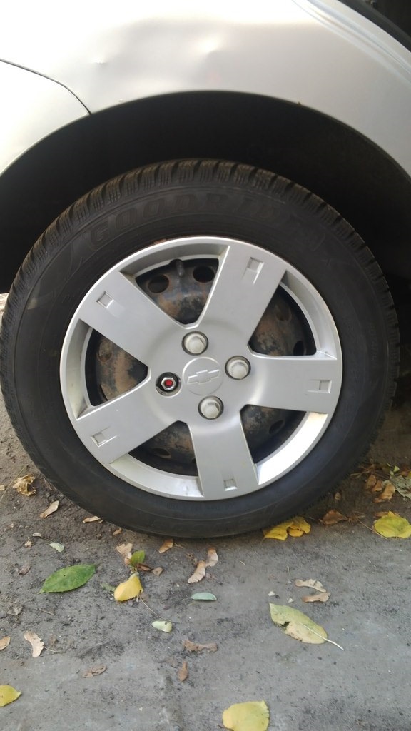 Зима близится — Chevrolet Aveo 5-door (1G), 1,5 л, 2008 года | шины ...