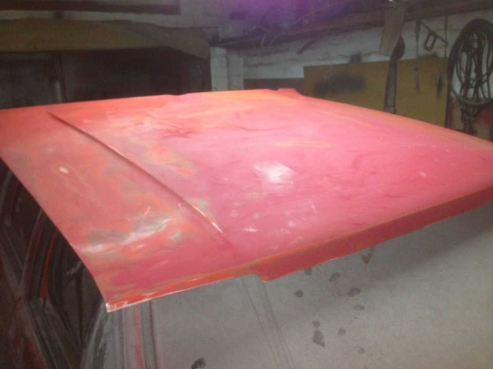 Подготовка капота к покраске — Volkswagen Passat B2, 1,8 л, 1981 года ...