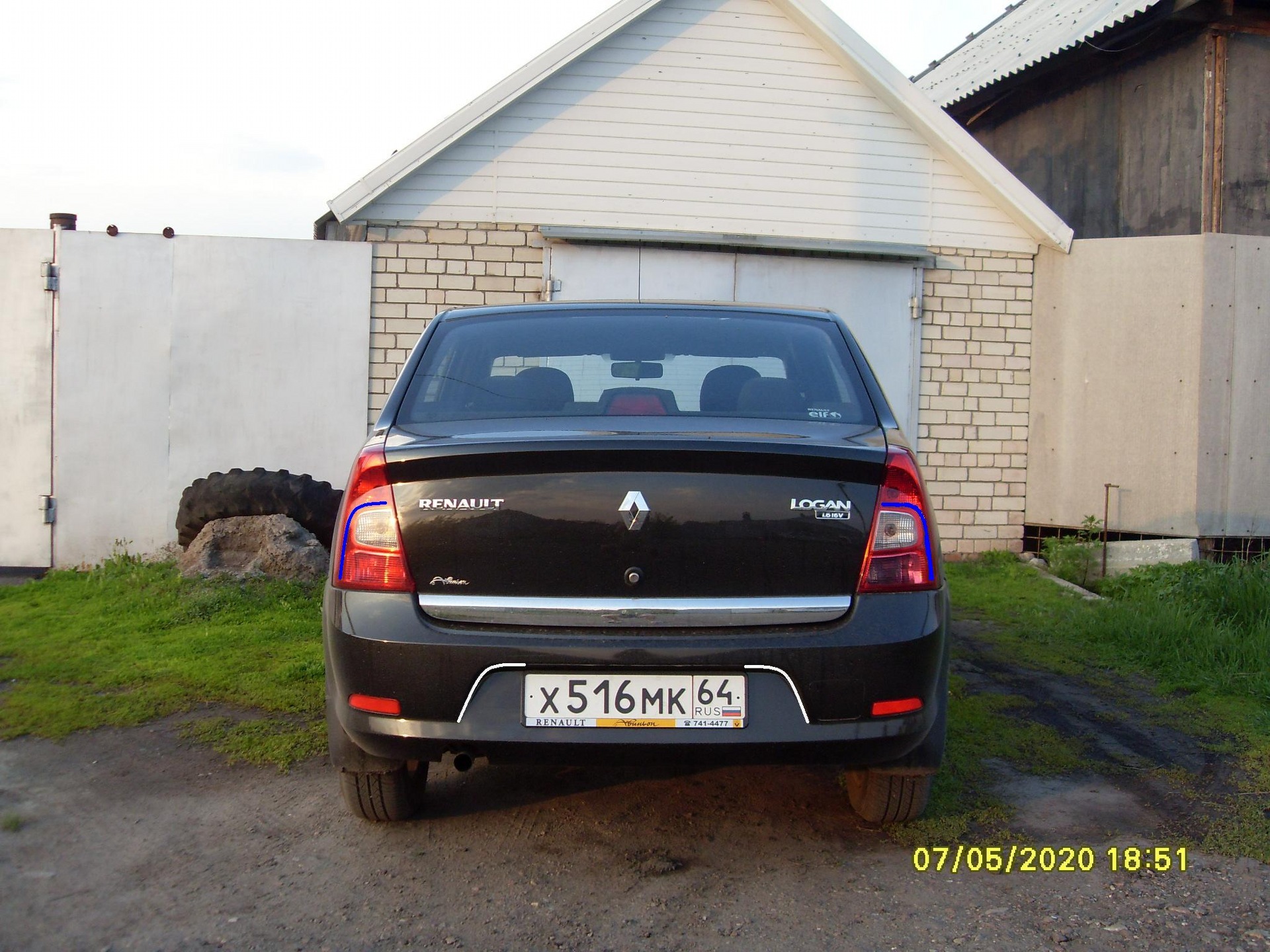 Игра со светом 4 — Renault Logan (1G), 1,6 л, 2010 года | тюнинг | DRIVE2