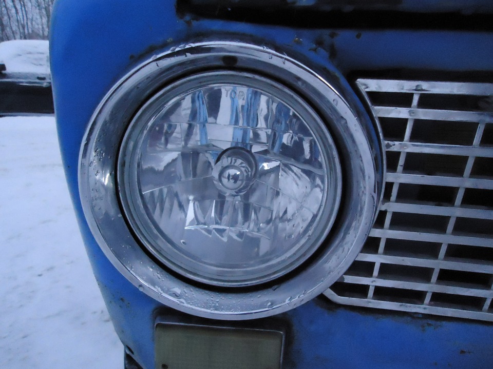 Правельные фары SAT(паджеро) +ксенон 5000к — Lada 21011, 1,1 л, 1984 ...