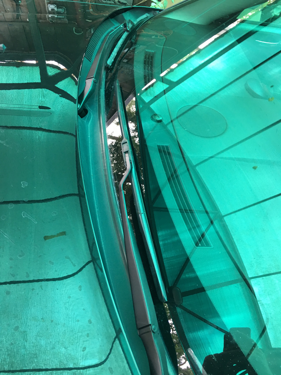 119. Покраска поводков дворников — Chrysler 300 (300C) (1G), 3,5 л