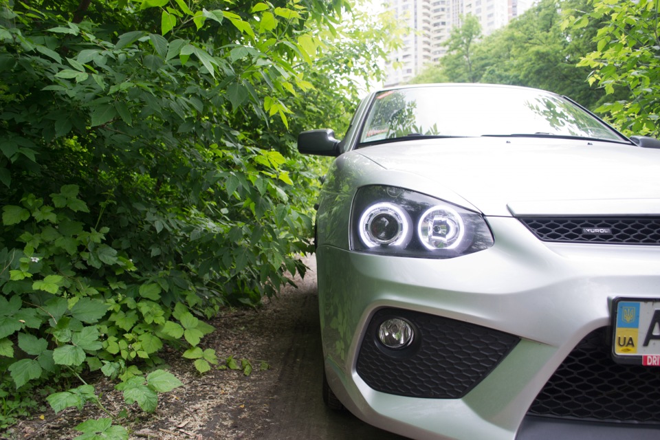 Линзы + Ангельские глазки (фотографии) — Lada Приора седан, 1,6 л, 2007 ...