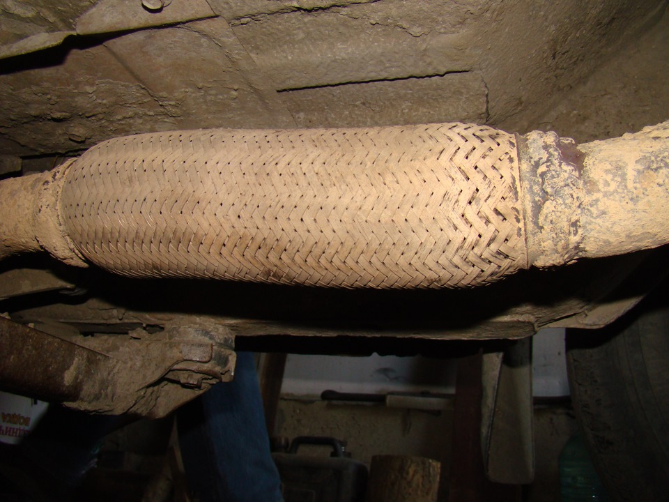 ремонт гофры выхлопной — Mitsubishi Pajero Pinin, 2 л, 2001 года ...