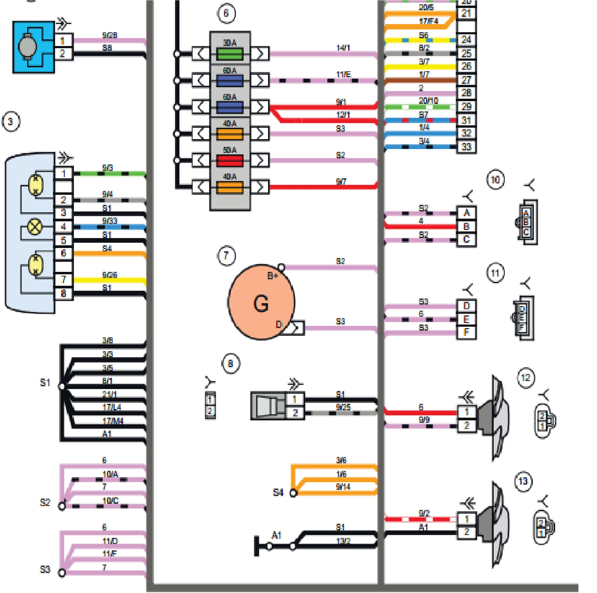 Электрическая схема лада гранта лифтбек норма