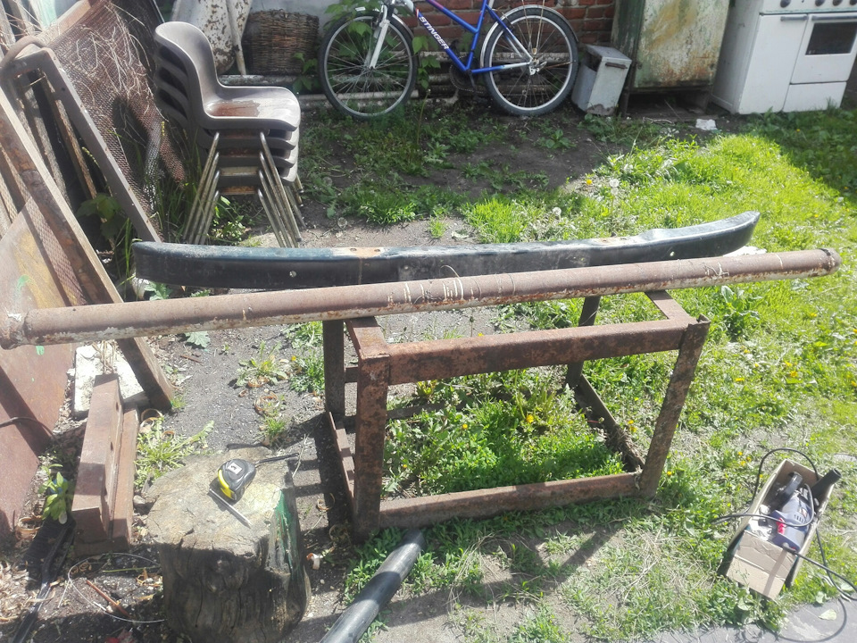 Силовой бампер — УАЗ 31512, 2,4 л., 1993 года | кузовной ремонт | DRIVE2