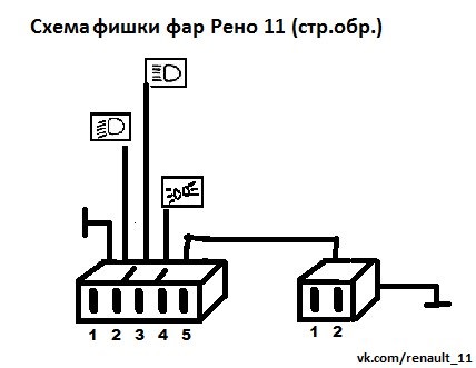 Контакты лампы h4 схема