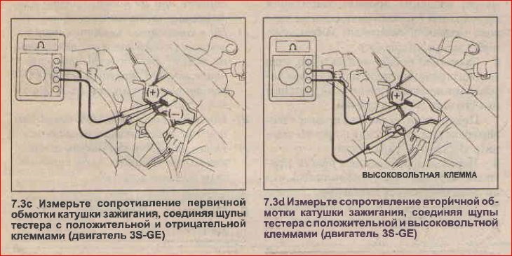 Проверить тойота. Как проверить катушку зажигания Тойота мультиметром. Сопротивление катушки зажигания Toyota. Проверка катушки зажигания Тойота мультиметром. Проверка катушки 3s.