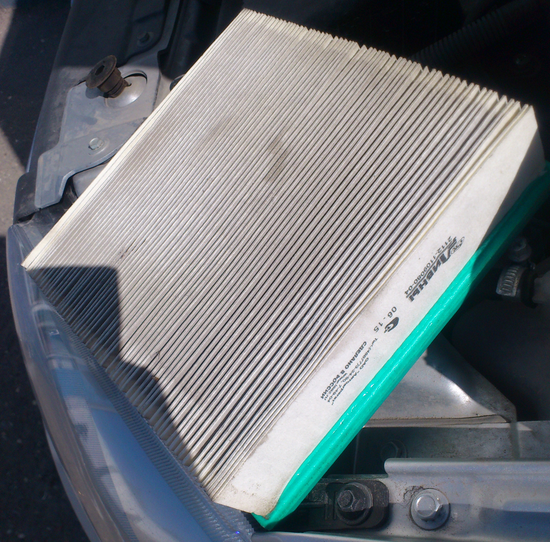 Почти ТО-2. Часть 2, воздушная. — Lada Гранта лифтбек, 1,6 л, 2015 года ...