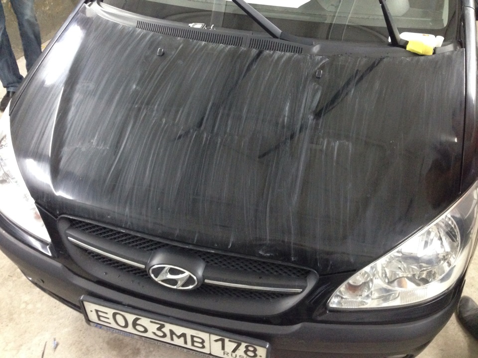 Обработка кузова и стекол защитным покрытием — Hyundai Getz, 1,4 л ...