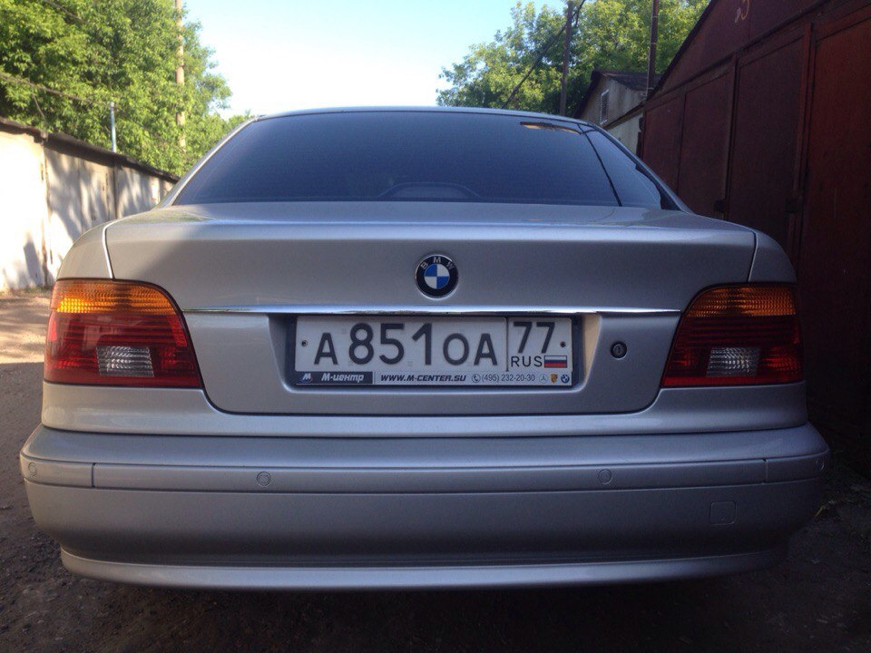 Хромированный молдинг на крышку багажника — BMW 5 series (E39), 3 л ...
